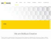 Tablet Screenshot of bizbuzzcreative.com